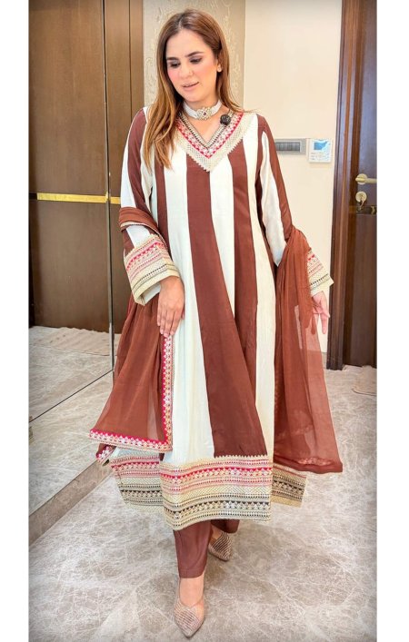 Khas 174 Mul Chandri Embroidery Designer Salwar Kameez 